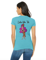 Load image into Gallery viewer, Ladies Who Tiki short sleeved shirt (V-Neck)
